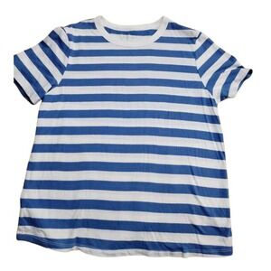 Old Navy Kids Blue White Striped T Shirt Size S Petite Cotton Everyday Wear